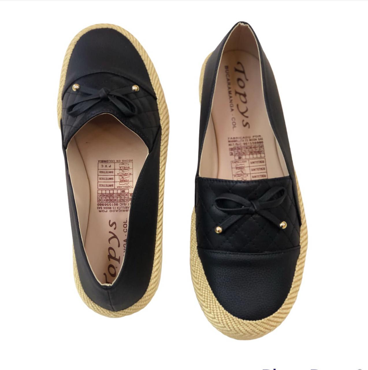 Miniatura 3 de Zapatos mocasines para dama negro con mo